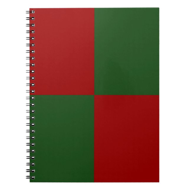 Red and Green Rectangles Notebook (Front)