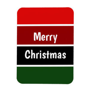 Red And Green Stripes Magnet