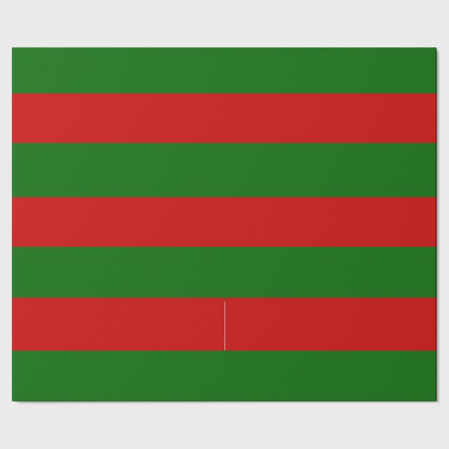 Red and Green Stripes Wrapping Paper (Seam)
