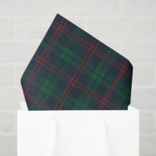 Red and green Tartan Plaid Christmas Tissue Paper