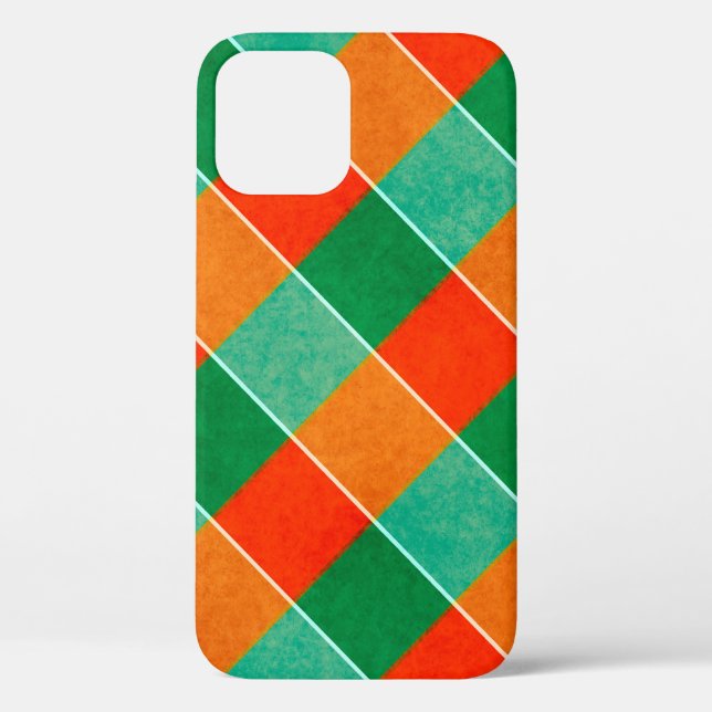 Red and green tartan plaid pattern Case-Mate iPhone case (Back)