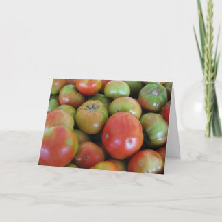 Red and Green Tomatoes Card