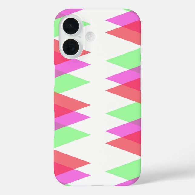 Red and green triangles Case-Mate iPhone case (Back)