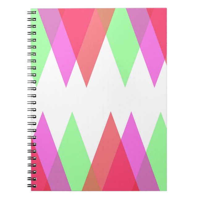 Red and green triangles notebook (Front)