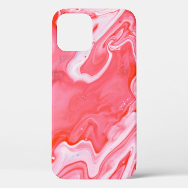 Red and grey abstract painting Case-Mate iPhone case (Back)