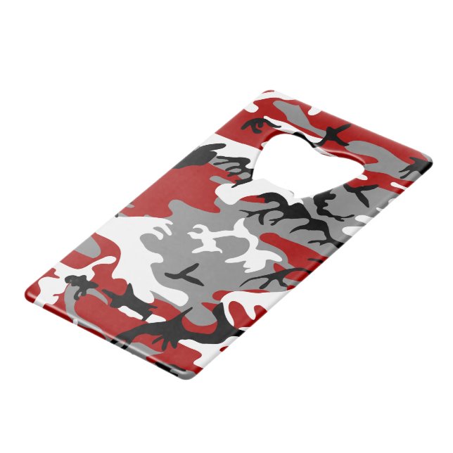 Red and Grey Camouflage, Military, Army (Front Angled)
