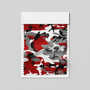 Red and Grey Camouflage, Military, Army Fabric