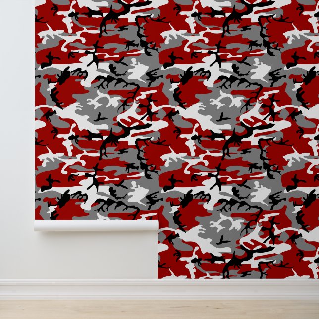Red and Grey Camouflage, Military, Army Wallpaper (Application)