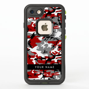Red and Grey Camouflage Your name Personalise
