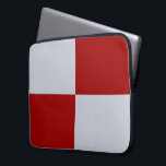 Red and Grey Chequered Rectangles Laptop Sleeve<br><div class="desc">Two red rectangles and two grey rectangles form a chequered pattern in this clean graphic design. 

 

 Digitally created image. 
 Copyright © 2012 Claire E. Skinner. All rights reserved.</div>