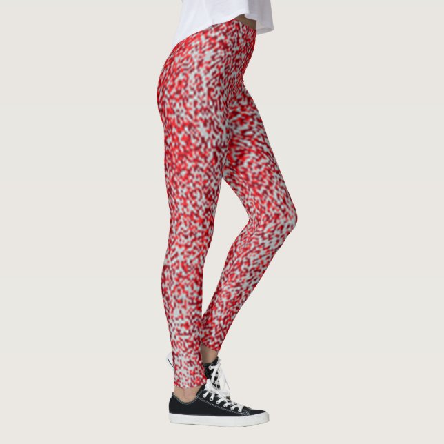 Red and Grey Dots  Leggings (Right)