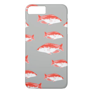 Red and grey fish iPhone 8 plus/7 plus case