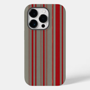 red and grey lines Case-Mate iPhone 14 pro case