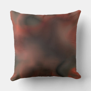Red and Grey Marble abstract Cushion