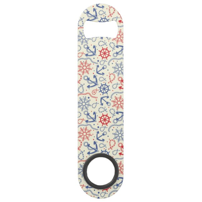 Red and navy background with anchor (Front)