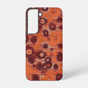 red and orange abstract samsung galaxy case