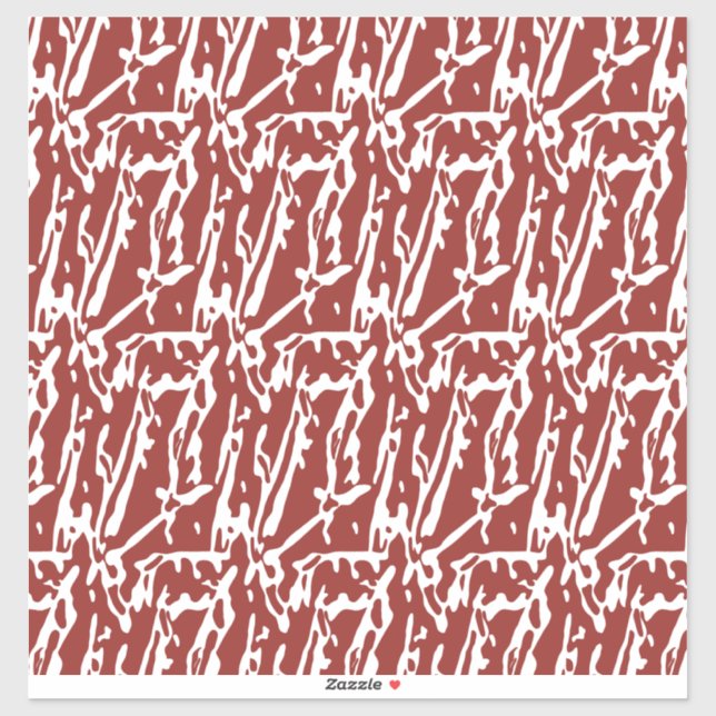 Red and orange abstract shapes blend and overlap a (Sheet)