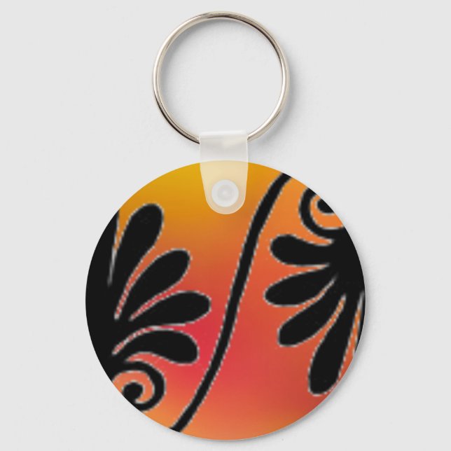 Red and Orange Border Keychain (Front)