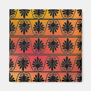 Red and Orange Border Magnet