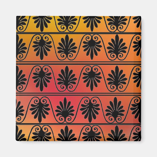 Red and Orange Border Magnet (Front)