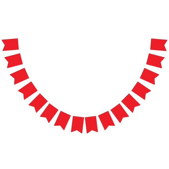 Red and orange crayons lying side by side on a whi bunting  (All)