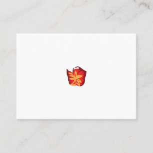 red and orange illustration Design Place Card