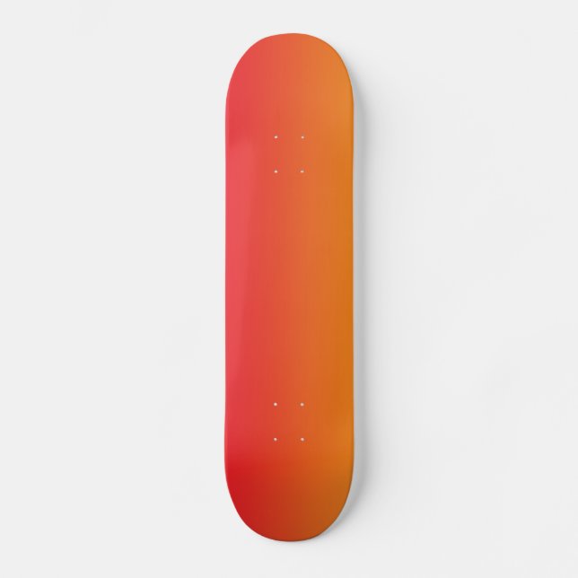 Red And Orange Ombre Skateboard (Front)