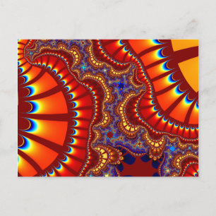 Red and Orange Remix Postcard