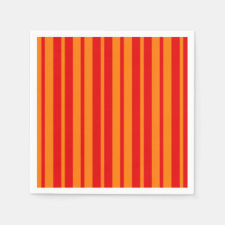 Red and Orange Stripes Design  Napkin