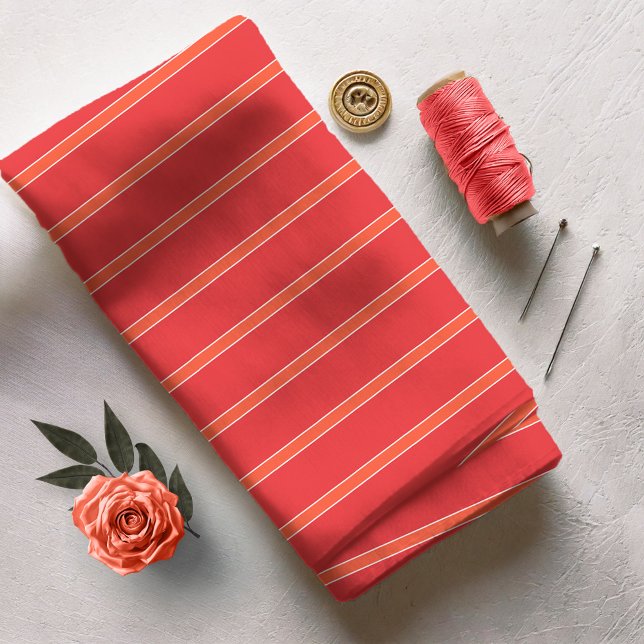 Red and Orange Stripes Fabric (Creator Uploaded)