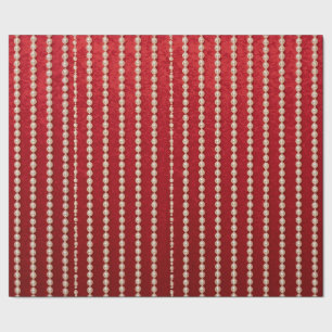 Red and Pearl Wrapping Paper