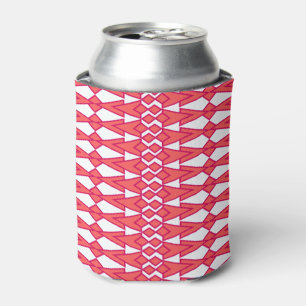 Red and Pink Bowties  Can Cooler