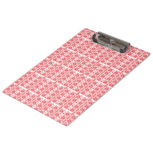 Red and pink floral graphics featuring geraniums i clipboard