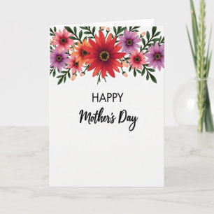 Red And Pink Happy Day Card