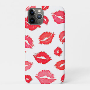 Red and Pink Lip Pattern Art iPhone 11 Pro Case
