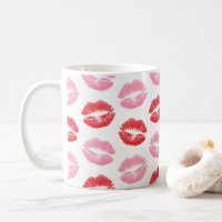 Red and Pink Lips, Pattern Of Lips, Lipstick, Kiss