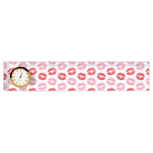 Red and Pink Lips, Pattern Of Lips, Lipstick, Kiss Nameplate