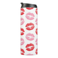 Red and Pink Lips, Pattern Of Lips, Lipstick, Kiss