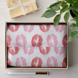Red and Pink Lips, Pattern Of Lips, Lipstick, Kiss Tissue Paper