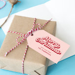 Red and Pink Merry Christmas  Gift Tags<br><div class="desc">Add a personal touch to your presents with these red and pink Merry Christmas gift tags. Perfect for festive flair, these christmas gift tags bring charm to your christmas wrapping ideas. Designed as christmas gift tags handmade, they are ideal for anyone looking to create beautiful christmas wrapping. Whether you're into...</div>