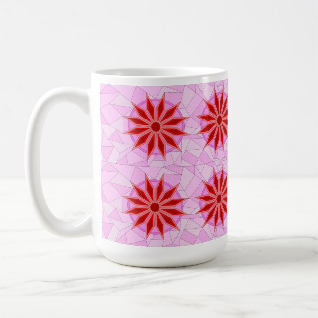 RED AND PINK MIX MUG (Left)