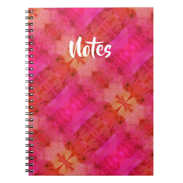 Red And Pink  Notebook (Front)