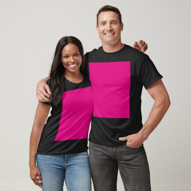 Red and pink polka dot wrapping paper with evenly  T-Shirt (Unisex)