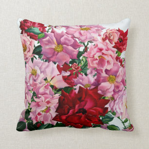 Red and Pink Roses 2008 Cushion