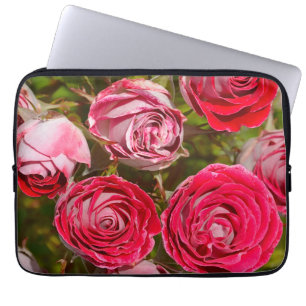Red and pink roses print ipad sleeve
