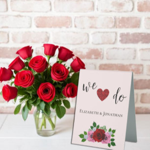 Red and Pink Roses Wedding