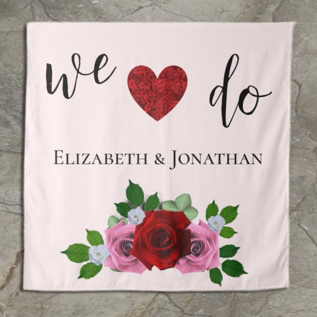 Red and Pink Roses Wedding Tapestry (Creator Uploaded)