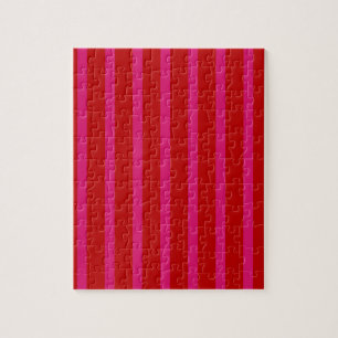 Red and Pink Stripes Jigsaw Puzzle