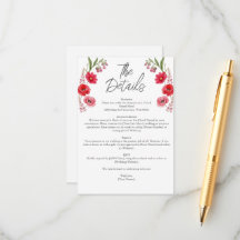 Red and Pink Wildflowers Whimsical Meadow Wedding