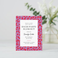 Red and Purple Animal Print Bachelorette Party